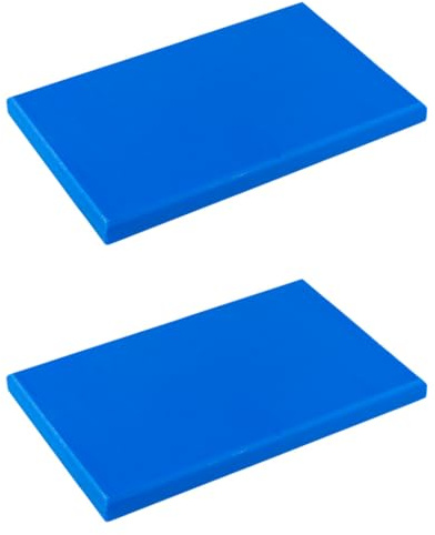 TOPATUPA Pack 2 Tablas Corte Polietileno 30x20x1cm (Azul + Azul)