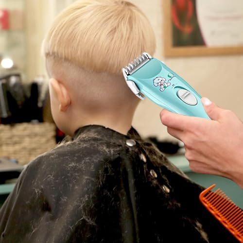 Tondeuse à cheveux professionnelle silencieuse pour, tout-petits, bébés – Tondeuse à cheveux rechargeable | Ensemble de coupe de cheveux professionnel étanche avec peignes de guidage pour