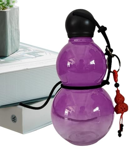 Bouteille de boisson Gourde – Récipient à boisson de style chinois de 800 ml, bouteille d'eau de grande capacité | Flasque de gourde décorative avec couvercle, idéale pour la salle de sport, le campin