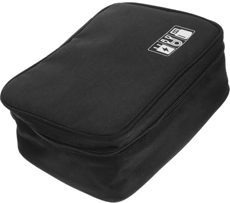 Housoutil Elektronik Organizer Tasche Reisetasche Stoßfest Mit Großem Fassungsvermögen Leicht Multifunktional Für Kamera Powerbank Ladekabel Kompakt Und Tragbar in Stilvollem Schwarz Für Dig