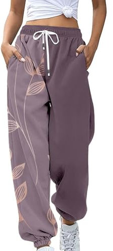 Neue Damen-Winterhose für Reisen 2025, elastische Sweathose, Joggerhose mit Taschen, elegante Hose für Damen, rose gold, S