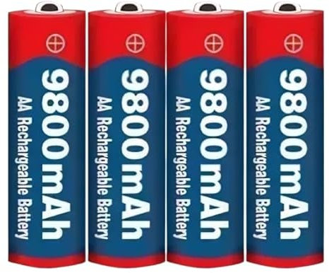 TOMMI Batterie Ricaricabili, Alta Capacità, 4 Pezzi (AA)