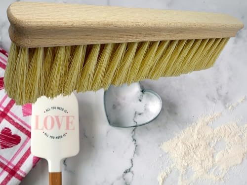 MAAJ MEHLBESEN 15 o. 30 cm HARTE FIBER-BORSTEN 100% NATUR PLASTIKFREI VEGAN - MADE IN GERMANY (30 cm)