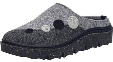 Josef Seibel Damen Pantoffeln Carmaux.04,Weite G (Normal),Wechselfußbett,Pantoletten,Latschen,Schlappen,pantine,anthrazit-Multi,39 EU