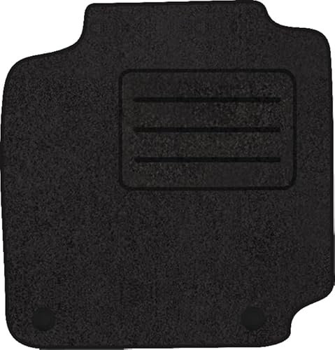 Fußmatten Velours Autoteppich passend für Nissan MICRA K12 Fahrer schwarz