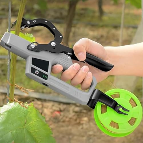 MYXJX Máquina atadora de Plantas, Atadora eléctrica de Plantas, Herramienta for Atar vides y jardinería, diámetro Atado 45 mm, duración la batería 6000 ciclos
