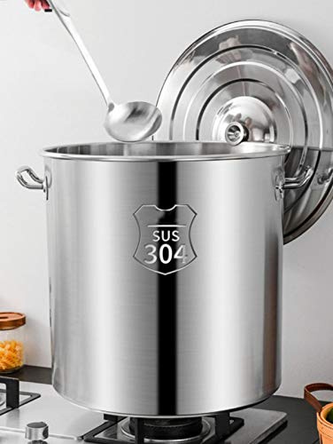 MEVZHH Pots,Stock Pot Stainless Matte Polished Stock Pot with Lid (No Toxic Non Stick Coating) - Cookware Set - Cookware Pots and Pans Cookware/35 * 51Cm