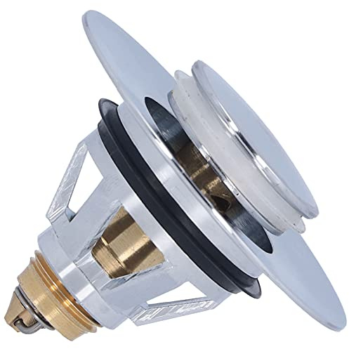 Qiilu Universal Wash Basin Bounce Drain Filter Stopper Tightly Connected Nonslip RustProof Durable Easily Install Plug for Face Pool