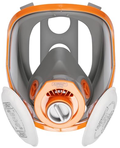 AirGuard Pro® AG700 Atemschutz Set Halbmaske mit AGP3R1 P3 Partikelfilter – EN 140 & EN 143 – Schutz vor Feinstaub, Aerosolen & Partikeln – Gewinde und Bajonettanschluss