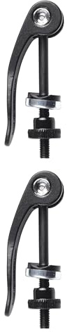 2 Pieces Bicycles and Scooters Quick Release Screw, Aluminium Alloy Bicycle Seat Post Tie Bolt, Quick Release for Seat Clamp, Suitable for Bicycles and Scooters (M5 x 60 mm)