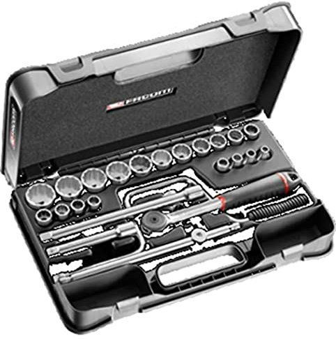 Facom S.161-3P12U - Steckschlüsselsatz 1/2 12-kant Zoll - 25 Stück