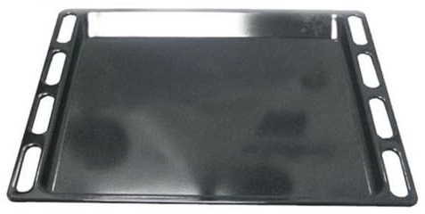 LECHE-FRITES EMAILLEE NOIRE PYRO 446X358 POUR FOUR HOTPOINT - C00137834