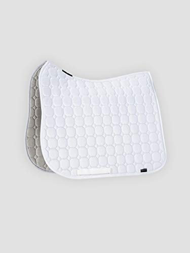 Equiline Schabracke Octagon, Baumwollschabracke Farbe weiß, Größe Dressur lang