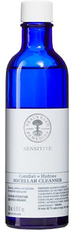 Neal's Yard Remedies | Sensitive Comfort + Hydrate Micellar Cleanser | Up to 12 Hours of Hydration | Gifts for Women | Gently Cleanses & Hydrates Skin | 200ml
