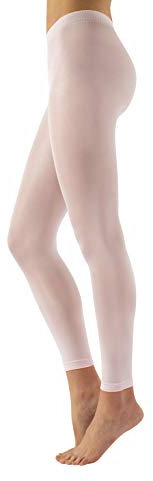 CALZITALY Damen Tanz Leggings | Blickdichte Ballett Strumpfhosen ohne Fuß | S/M, L/XL | Schwarz | 60 DEN | Made in Italy (L/XL, Rosa)