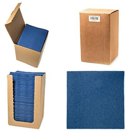 Alvotex Airlaid Cocktailservietten 20x20cm 100/1 - D.BLUE (152)