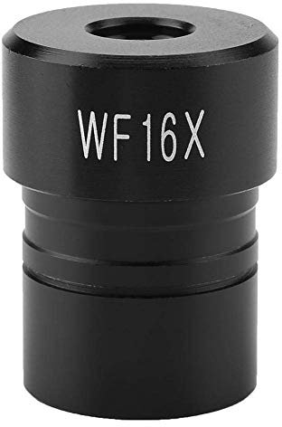 POFET WF16X Mikroskop-Weitwinkel-Okular-Schnittstelle, 23,2 mm, biologisches Mikroskop, großes Feld, Schwarz