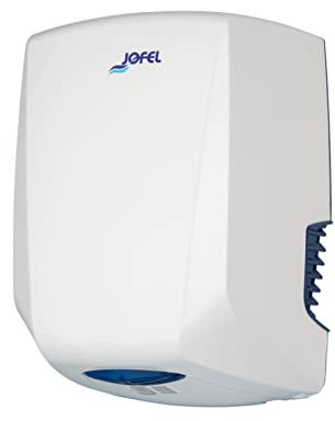 Jofel - Sèche-mains optique haute performance (505 Km/h) Faible consommation électrique 1200W, sèche-mains automatique. 10sec. Supporte des températures élevées. Modèle Power+ ABS Heavy Duty, AA56000