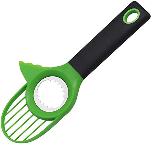 Kitchen tools 3 in 1 Avocado Slicer Tool with Comfort-Grip Handle Multifunctional Avocado Cutter Avocado Slicer Seed Remover Fruit Peeler Splitter Kitchen Tool