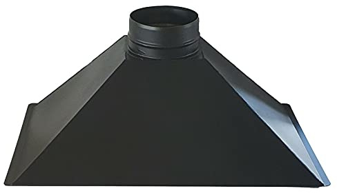 CAPPA PER BARBECUE CAMINO FOCOLARE A LEGNA L 125 x P 63 x H 40 USCITA FUMI DIAMETRO 25 cm