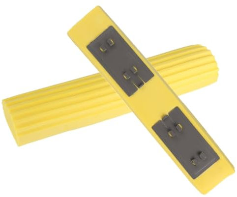 2 STÜCKE Schwammrollen-Moppkopf, gelber PVA-Schwamm-Moppkopf Super saugfähiger und langlebiger PVA-Schaum Professioneller PVA-Moppkopf für den Heimboden