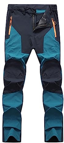 Generisch Schneehose Herren, Snowboardhose Lang Winter Zip Off Regenhose Skihose Wasserdicht Gefüttert Warm Thermohose Arbeitshosen Wanderhose Übergröße Baggy Schneehose Softshellhose