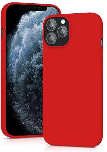 YATWIN Silicone Case for iPhone 11 Pro Max, Soft-Touch, Shockproof, DustProof, Antiskid Full Body Armour Phone Cover for Apple iPhone 11 Pro Max - Red
