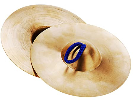 Platillos de mano de cobre para niños pequeños de 15 cm, banda de gong, instrumento musical de percusión rítmica