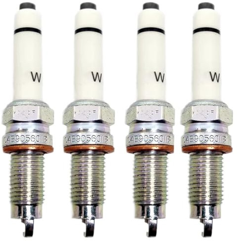QKFTCSDW Kfz-Ersatz 4 Stück 04E905601B Iridium-Zündkerze, kompatibel mit VW Beetle Golf Jetta Santana Gran Lavida Polo Audi A1 A3 Q3 1.4 1.6