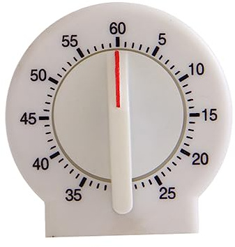 Egg Timers For Boiling Eggs Small Circular Timer Wind Up Rewind Timer Reminder For Students To Learn Gym (White, One Size)