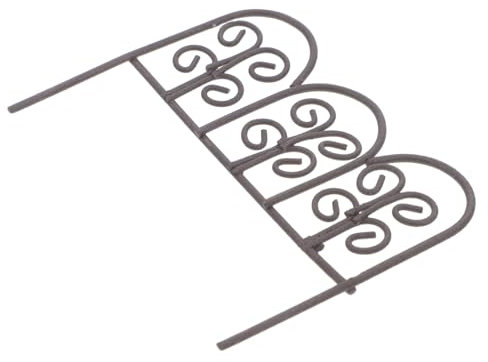 Milisten Mini Recinzione Decorativa Ferro Retro Per Giardini Fairy e Case Delle Bambole Accessori Per Paesaggi e Progetti Creativi
