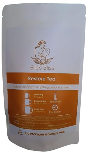 Elle's Bliss Restaurer le thé, mélange de récupération post-césarienne, apaisant naturel