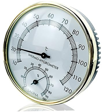 SUPVOX Thermomètre Et Hygromètre Analogique Pour Sauna Et Intérieur Mesure Degrés Celsius Aiguille Facile à Lire
