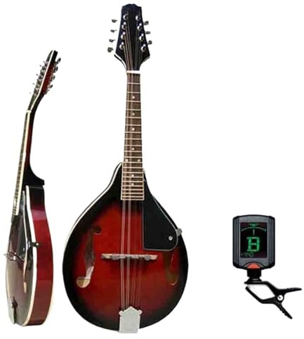 Eight String Mandolin Instrument Professional Performance Orange Standard Mandolin(4)
