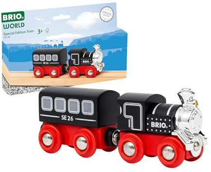 BRIO World Special Edition Train 2026 - Limited-Edition 2-Piece Wooden Steam Train - Collectible Design - Works with All World Railway Sets - Kids Ages 3 & Up