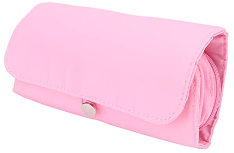 Generic Support de Pochette pour Pinceaux de Maquillage, Sac Pliable pour Pinceaux de Maquillage sans Odeur, étui pour de Cosmétiques Portable Rose pour Voyage d'affaires pour la Maison