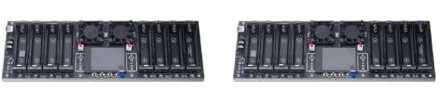 Tester professionale per batteria 18650 a 8 canali con parametri di ricarica e scarica regolabili adatto per batterie al litio PCB dissipazione del calore Tester