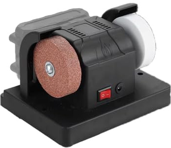 Piccola Mola da Banco con Batteria agli Ioni di Litio da 220 V, Macchina per Foratura e Lucidatura Elettrica Multifunzionale per Uso Domestico