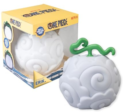 Grupo Erik Lampara One Piece Fruta del Diablo Smoke Smoke - Figuras One Piece Manga: Lámpara mesita noche o escritorio - Regalo Original Merchandising [2 Modos de Luz: USB/Bateria Recargable]