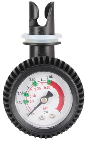 CashMuch Digital PSI Barometer Pressure Gauge and Thermometer with Air Valve Inflatable Boat, for Kayak, Canoe & Rafting Accessories