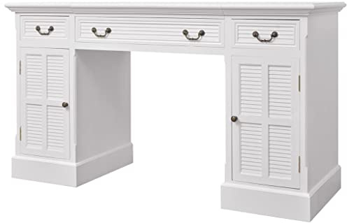vidaXL Schreibtisch Sekretär Weiß 140 x 48 x 80 cm
