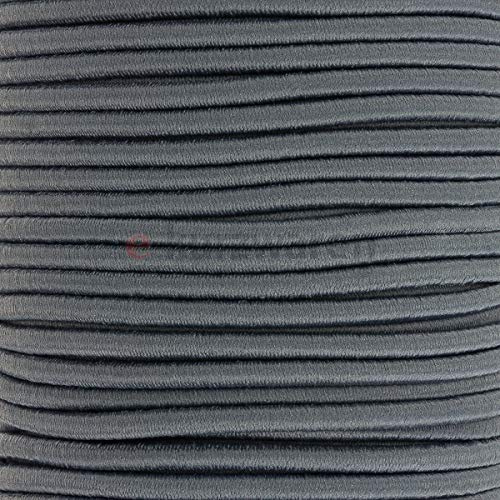e-kurzwaren 5m Gummikordel 1mm / 2mm / 2,5mm / 3mm / 4mm / 5mm Hutgummi hochwertig Rundgummi Gummischnur elastisch Handwerk 32 Farben