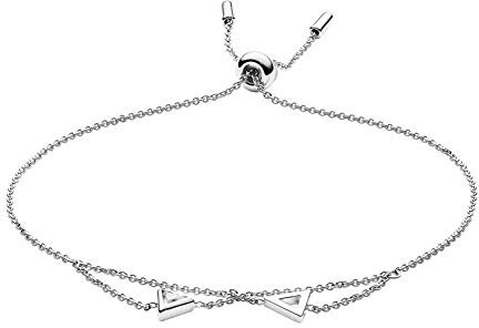 FOSSIL Damen-Kettenarmband 925 Sterlingsilber zirkonia JFS00446040