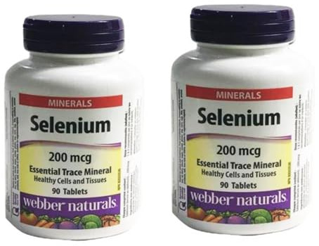 2 Bottles x Webber naturals Selenium, 90 Tablets