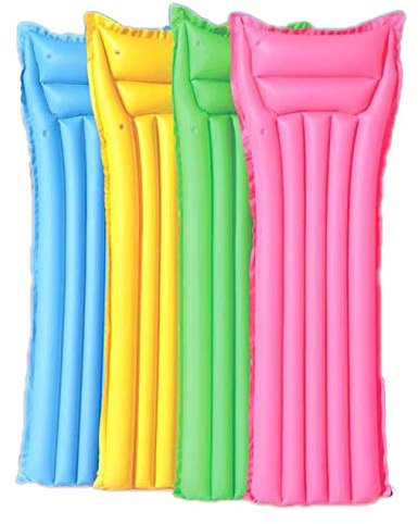 BTX SRL MATERASSINO 5 Tubi CM.183X70 Colori Assortiti Gonfiabile Mare