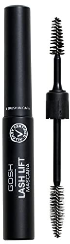 GOSH LASH LIFT Mascara I Wimperntusche für Lifting Effekt & lange Wimpern I spezielle Formel für Anheben & Schwung ohne Verklumpen I parfümfrei, allergiezertifiziert & vegan I 001 Extreme Black