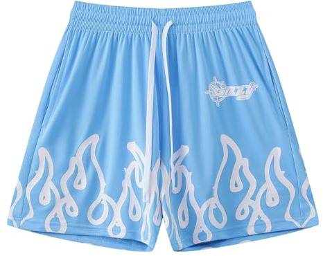 DIOTSR Basketball-Shorts für Herren, mit Kordelzug, Laufen, Workout, Sommer, coole Freizeit-Shorts