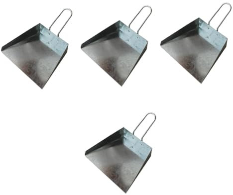 Cabilock Lot De 4 Mini Pelles À Poussière pour Table Pelle À Poussière en Fer Pelle À Ordures Pelle À Poussière De Nettoyage Légères pour Un Rangement Facile