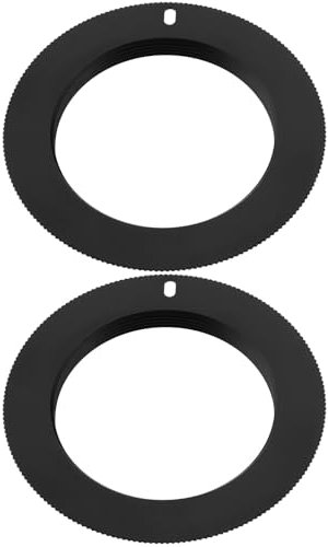 eMagTech 2 adattatori per obiettivo M42-AI per obiettivo della fotocamera, compatibile con Nikon F Mount Digital DSLR Camera Messa a fuoco manuale adattatore obiettivo