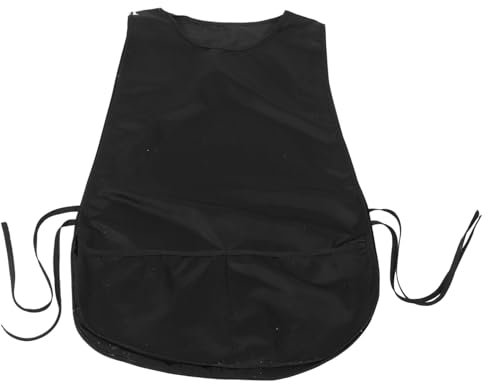 DRESSOOS Professionelle Friseurschürze Ärmellose Arbeitsweste Leichtes Langlebiges Haarschneide-vorbindkleid Schutz Für Stylisten Und Friseure Unisex Schwarz Vielseitig Für Küche Und Tierpf